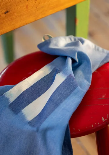 “Ira” organic cotton tea towel - sea blue