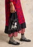 Stricktasche „Skåne“ aus Bio-/Recycling-Baumwolle (schwarz Einheitsgröße)