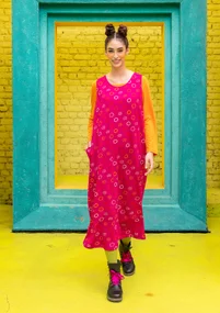 Jerseykleid „Sparkle“ aus Bio-Baumwolle - cerise