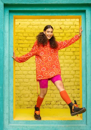 Trikoohuppari "Soho" ekopuuvillaa - chili