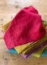 Washed linen tablecloth (poppy One Size)