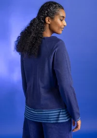 Gilet en laine biologique - violet