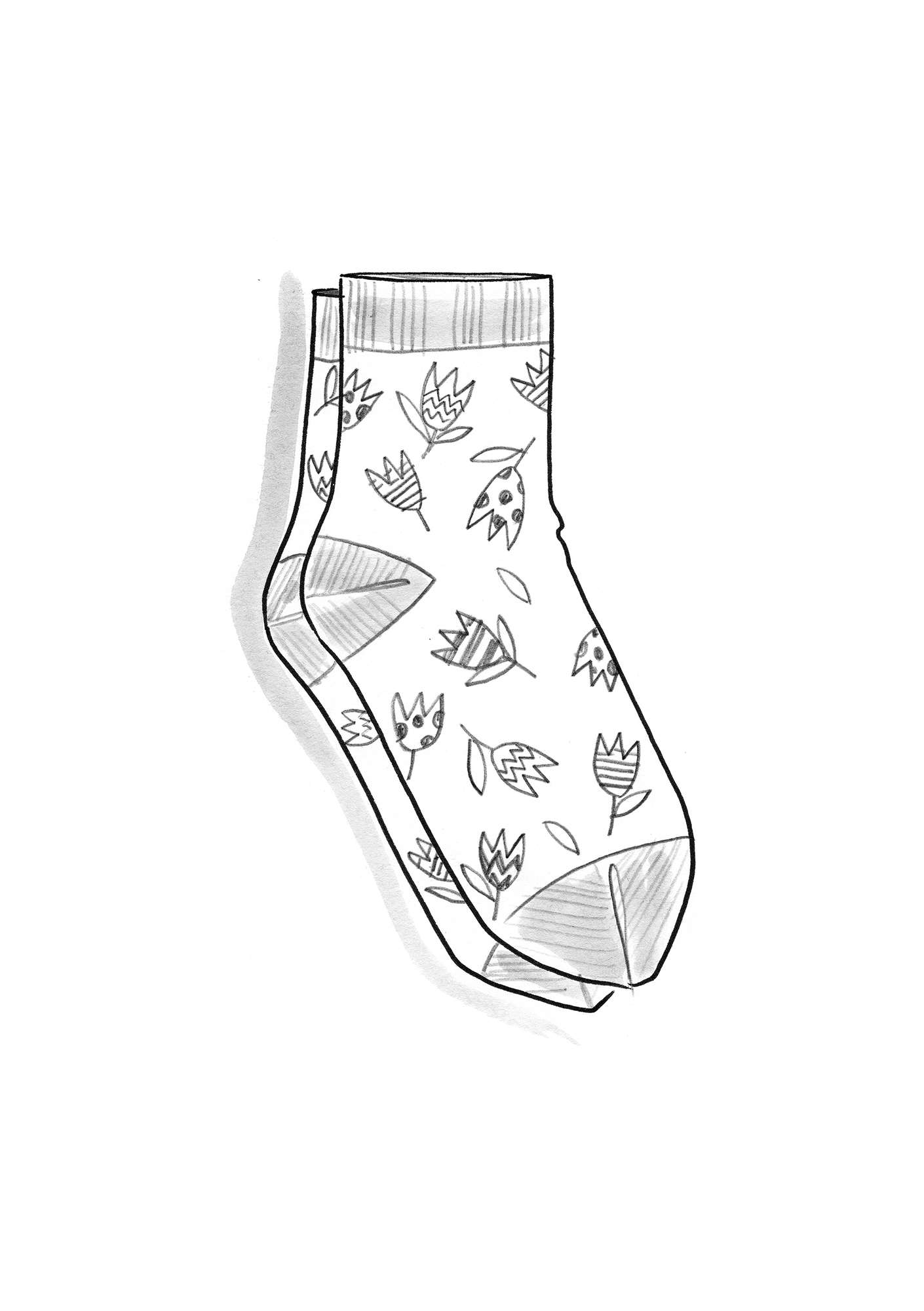 “Evelyn” organic cotton socks masala