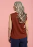 Linen knit tank top (rust XL)