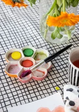 Palette "Play" en céramique - corail
