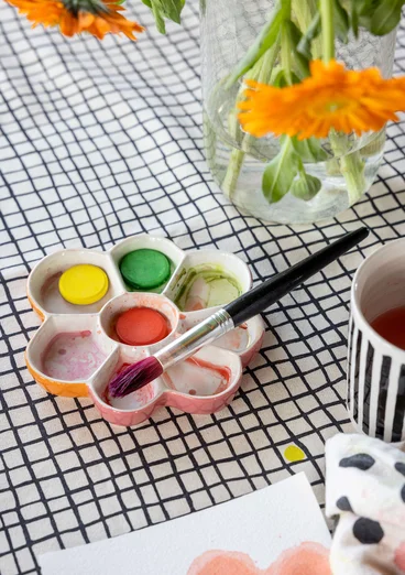 Palette "Play" en céramique - corail