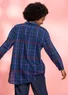 Chemise à motif en coton biologique tissé (encre M)