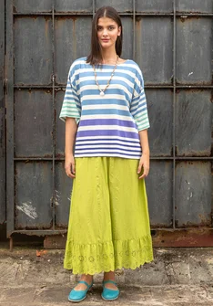 Top "Kochi" en coton biologique/modal - bleu océan