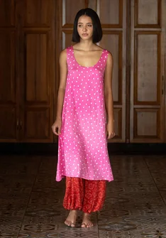 “Siesta” modal/elastane nightgown - wild rose