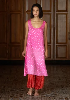 “Siesta” modal/elastane nightgown - wild rose