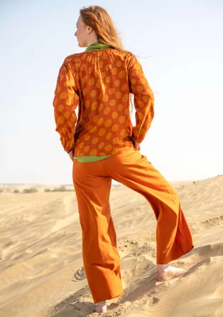 “Daisy” organic cotton jersey trousers - henna
