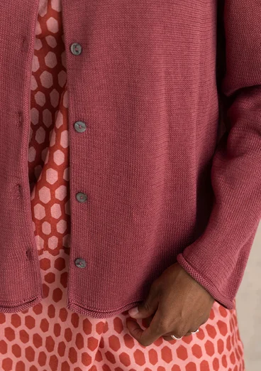 Gilet en coton recyclé - rouge sourd