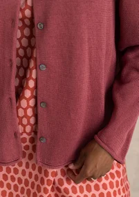 Gilet en coton recyclé - rouge sourd