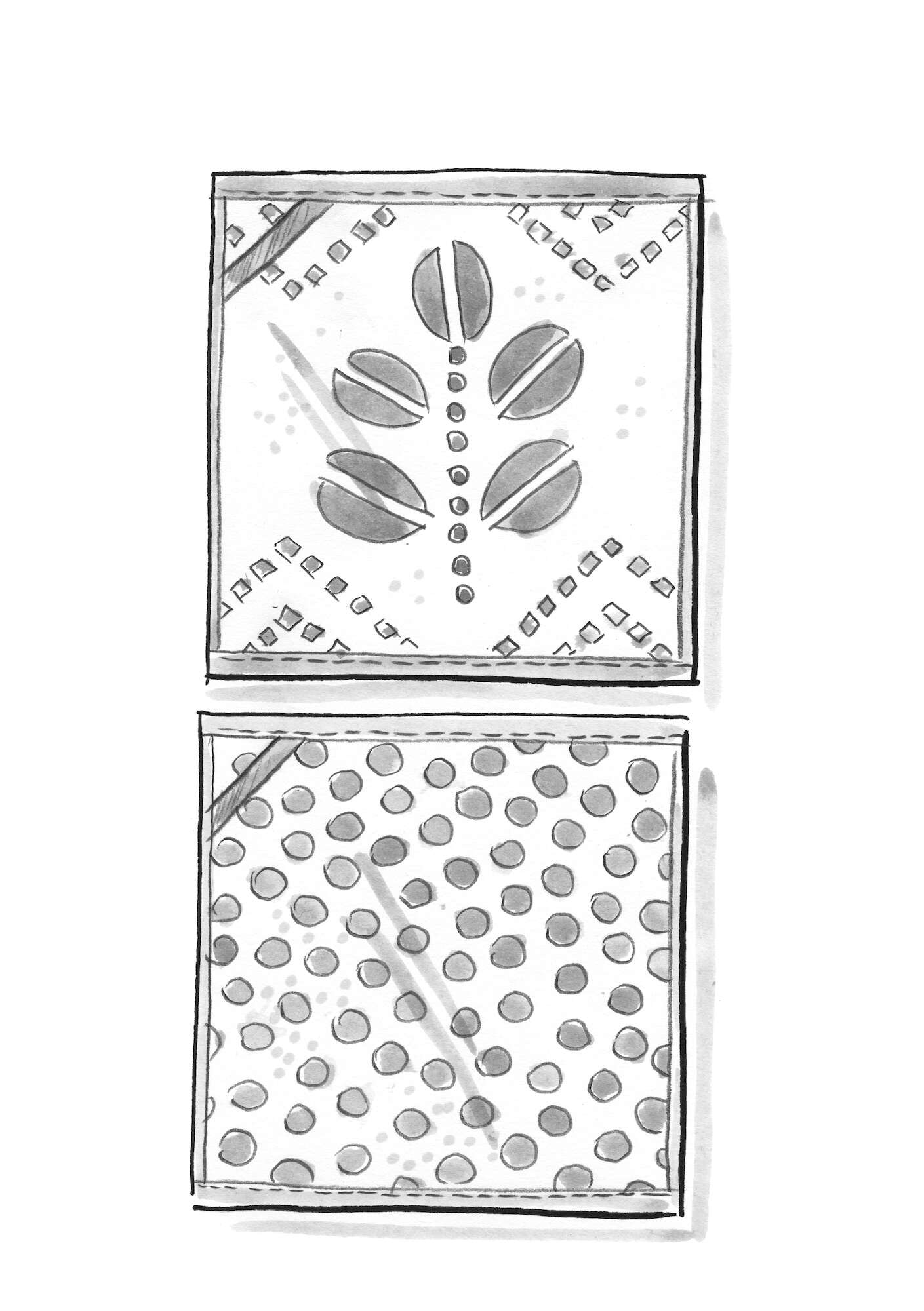 Vaskeklud  Leafy  2-pak i økologisk bomuld