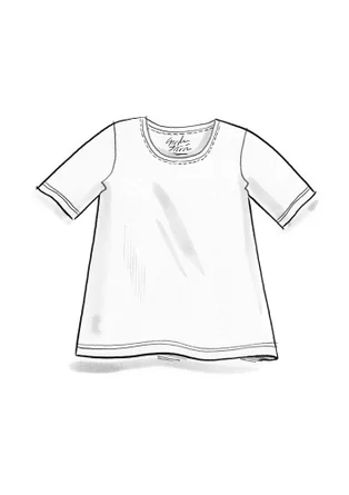 “Jane” T-shirt in organic cotton/spandex - hopper
