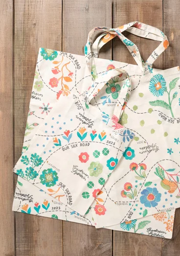 Tas S van biologisch katoen - multicolour