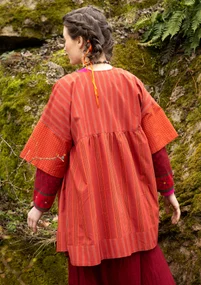 “Sofia” organic cotton smock blouse - madder red