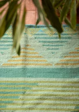 “Andes” wool rug - dusty green
