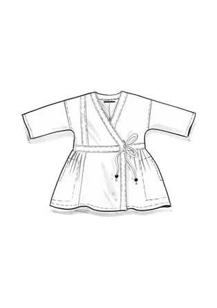 Wickelbluse „Roza“ aus Bio-Baumwollgewebe - aschrosa