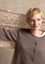 Recycled cotton cardigan - light potato