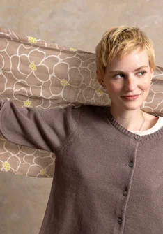 Gilet en coton recyclé - terre clair