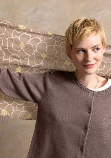 Gilet en coton recyclé - terre clair