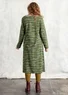 “Mona” cotton/elastane jersey dress (forest green/patterned S)