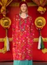“Mongolia” lyocell/elastane jersey dress (tomato L)