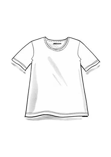 Solid-colour top in organic cotton/modal - nectar