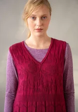Strickkleid „Raya“ aus Bio-Baumwolle - dunkelhibiskus