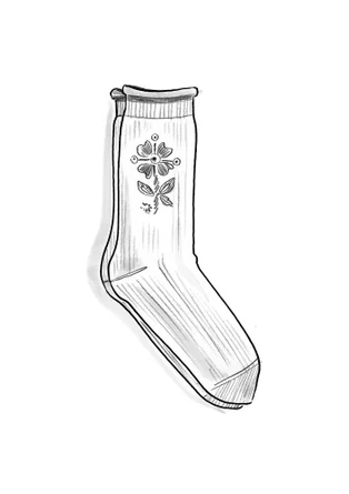 Stricksocken „Arktis“ aus Wolle - kürbis