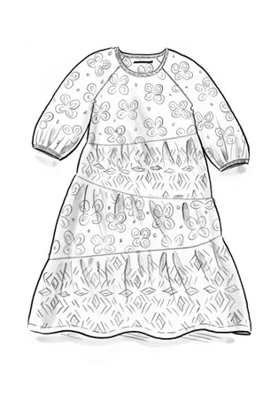 Webkleid „Duha“ aus Bio-Baumwolle - dunkelaschgrau