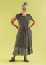 Jerseykleid „Jane“ aus Bio-Baumwolle/Elasthan (schwarz-gemustert XL)