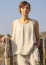 “Bifrost” woven linen tank top (natural L)