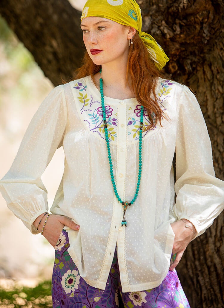 “Vera” blouse in organic cotton