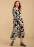 Robe en viscose tissée (noir XL)