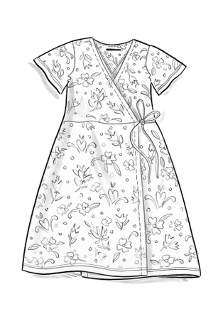 “Carmen” jersey dress in organic cotton/modal - porcelain blue