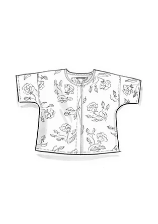 Blouse tissée ”Rose hip” en coton biologique - rouge agate