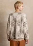 “Ophelia” organic/recycled cotton sweater (dark natural L)