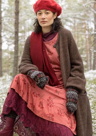 Jerseykleid „Rönnbär“ aus Bio-Baumwolle/Modal - gneis