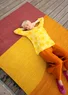 “Asahi” woollen rug (marigold One Size)