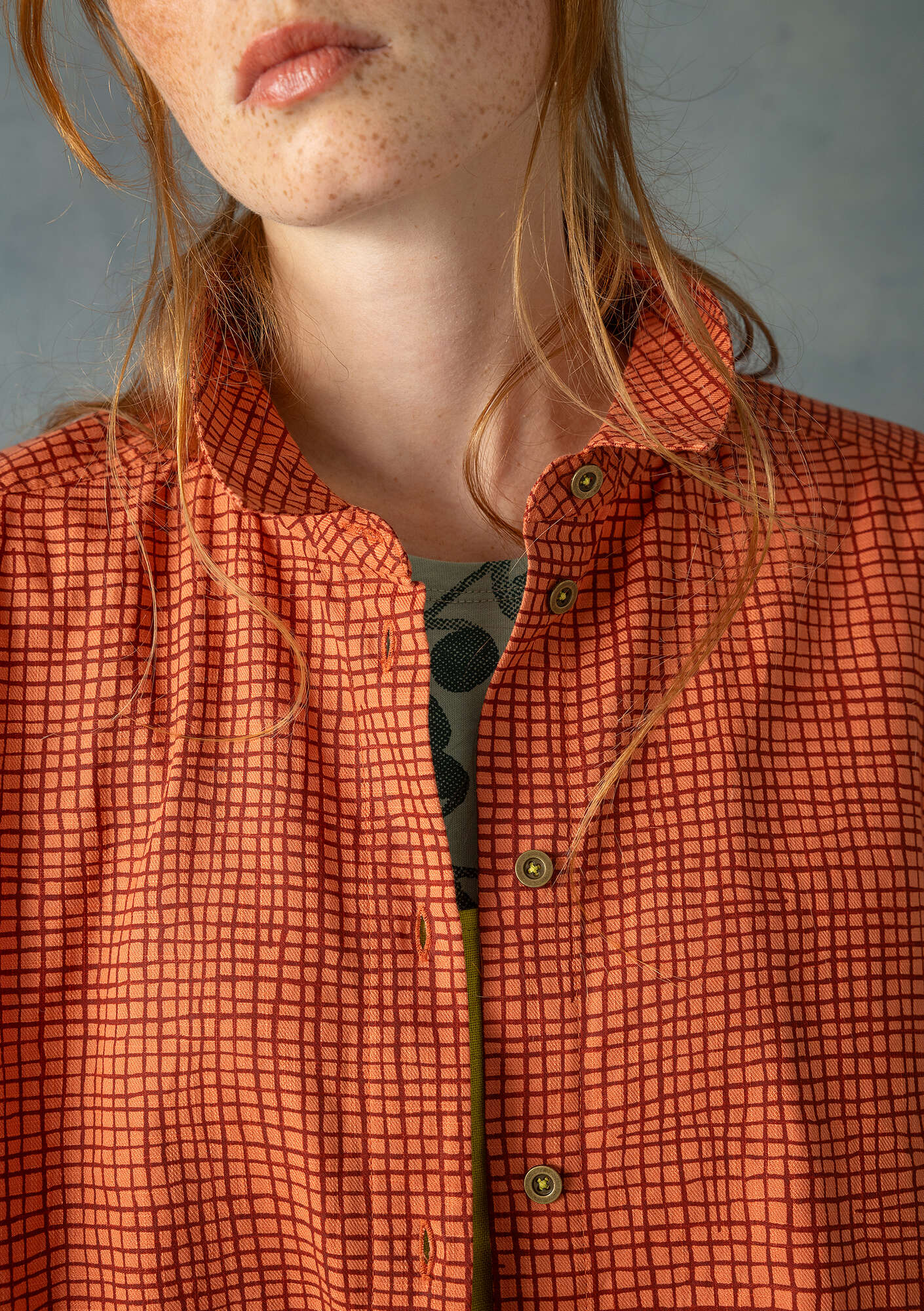 Pavement” woven shirt tunic in cotton gudrunsjoden.com