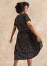 Jerseykleid „Himla“ aus Bio-Baumwolle (schwarz-gemustert S)