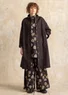 Gemustertes Kleid „Edefors“ aus Bio-Baumwolle (dunkelerde L)