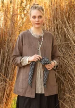 Jacket in linen/organic cotton - potato