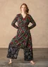 Robe "Krysantemum" en jersey de coton biologique/modal (noir S)