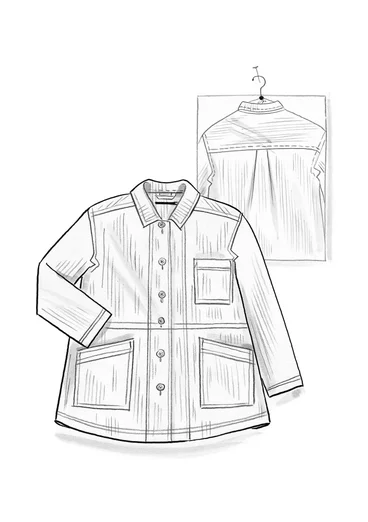 Webjacke „Agatha“ aus Bio-Baumwolle - rote bete