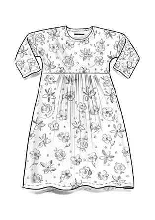Robe "Vinita" en coton biologique tissé - bois de rose