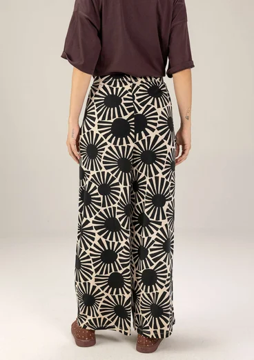 Jerseybukser "Taiyoko" i lyocell/elastan - sort