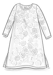 “Ada” jersey dress in lyocell/spandex